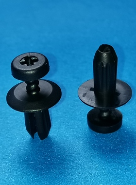 尼龙黑色可退式膨胀铆钉GUSR1131NEW塑料卡扣安装孔5MM,板厚3~7MM