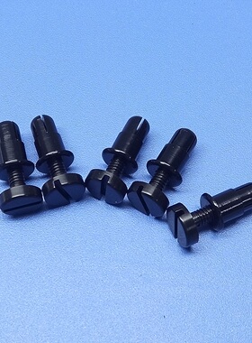 环保黑色螺牙铆钉GSCR5103B,平头一字螺牙膨胀铆钉,塑料卡扣胶钉