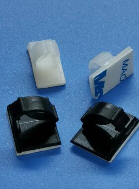 环保尼龙本色/黑色减震式束线夹GMR-WCC系列,自粘式理线定位线扣