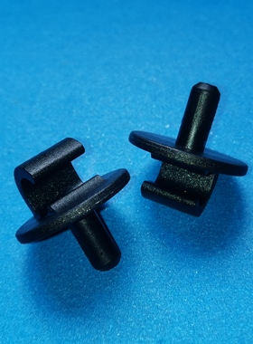 尼龙黑色平面管夹/线夹,安装孔径5MM,控线直径5~7MM布线固定10084