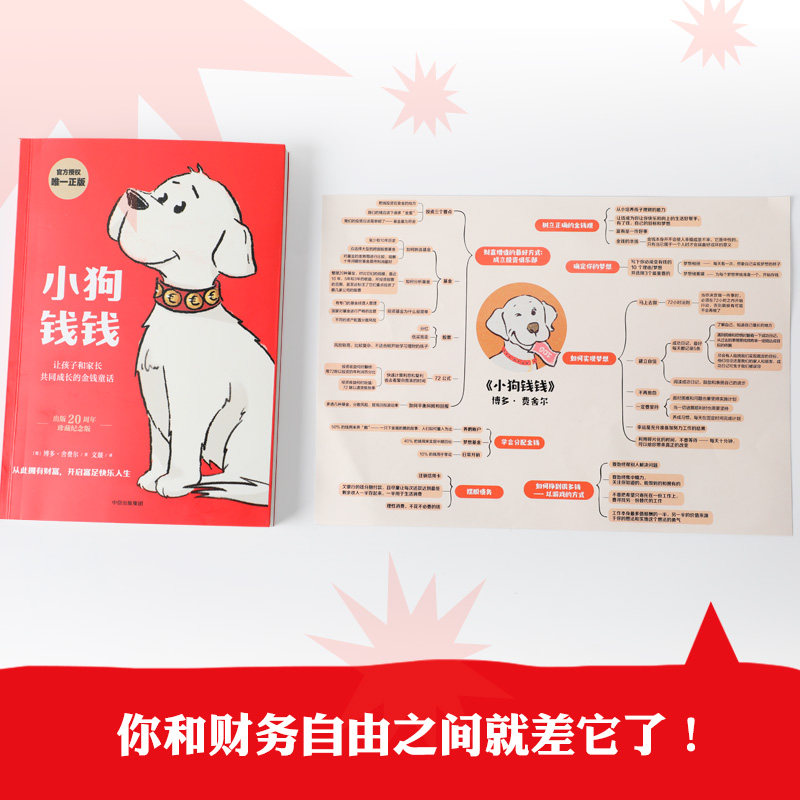 【东方甄选推荐】小狗钱钱1+2(套装2册) 儿童财商启蒙博多舍费尔著 7-10-15岁亲子财商课给孩子的财商课理财思维