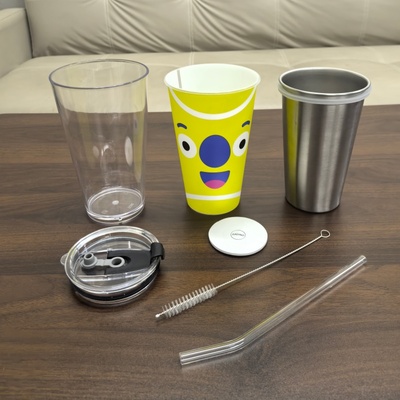 瑞幸联名澳网超大杯PP杯改造DIY全套304不锈钢内胆亚克力外壳吸管