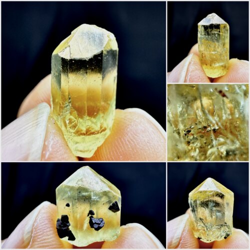 墨西哥宝石级金磷灰石磁铁矿天然矿物晶体矿石标本摆件教学观赏
