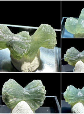 摩洛哥蝴蝶结葡萄石天然矿物晶体矿石标本摆件教学观赏收藏奇石