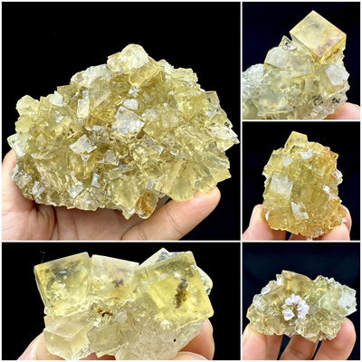 黄萤石包裹重晶石天然矿物晶体矿石标本摆件教学观赏收藏奇石宝石