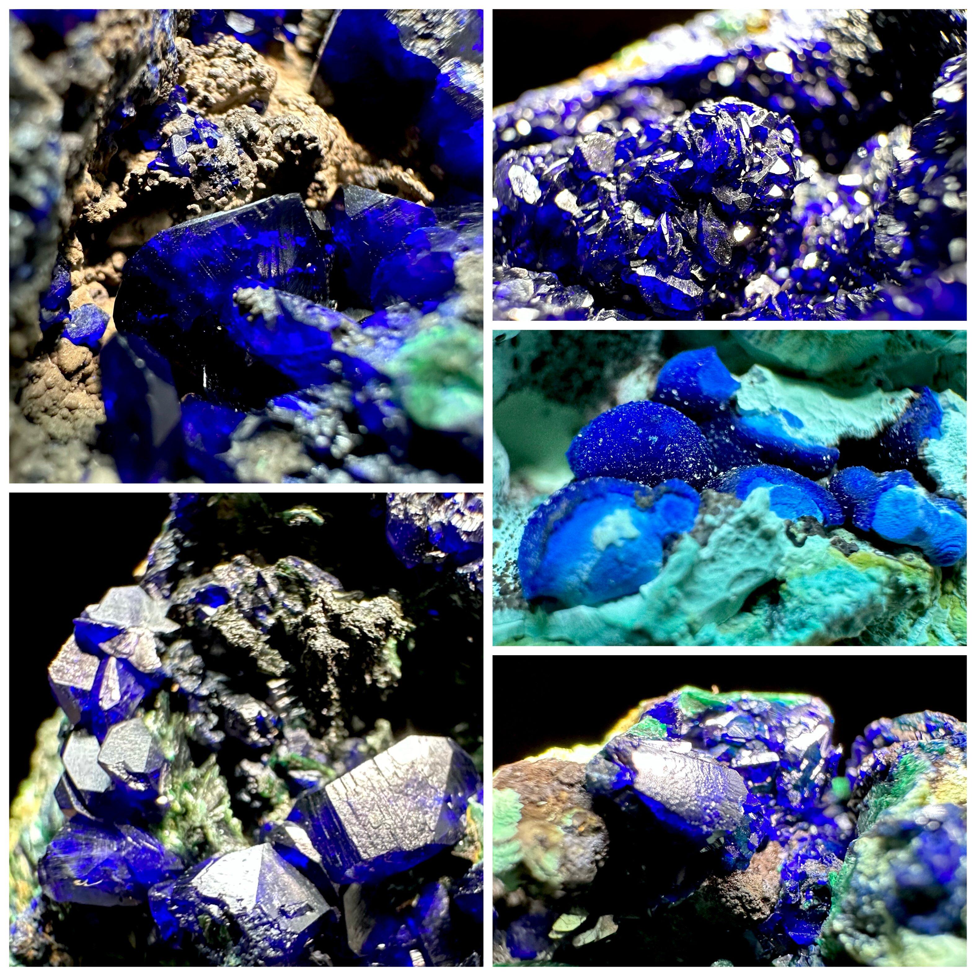 蓝铜矿孔雀石 天然矿物晶体矿石标本原石宝石奇石摆件观赏石收藏