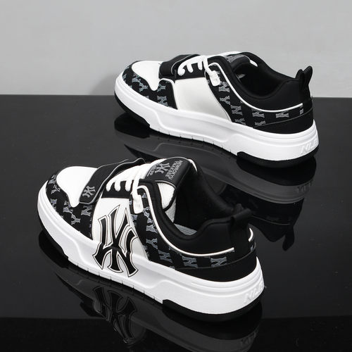 欧洲站男鞋春夏透气休闲运动魔术贴小白鞋百搭情侣厚底增高老爹鞋