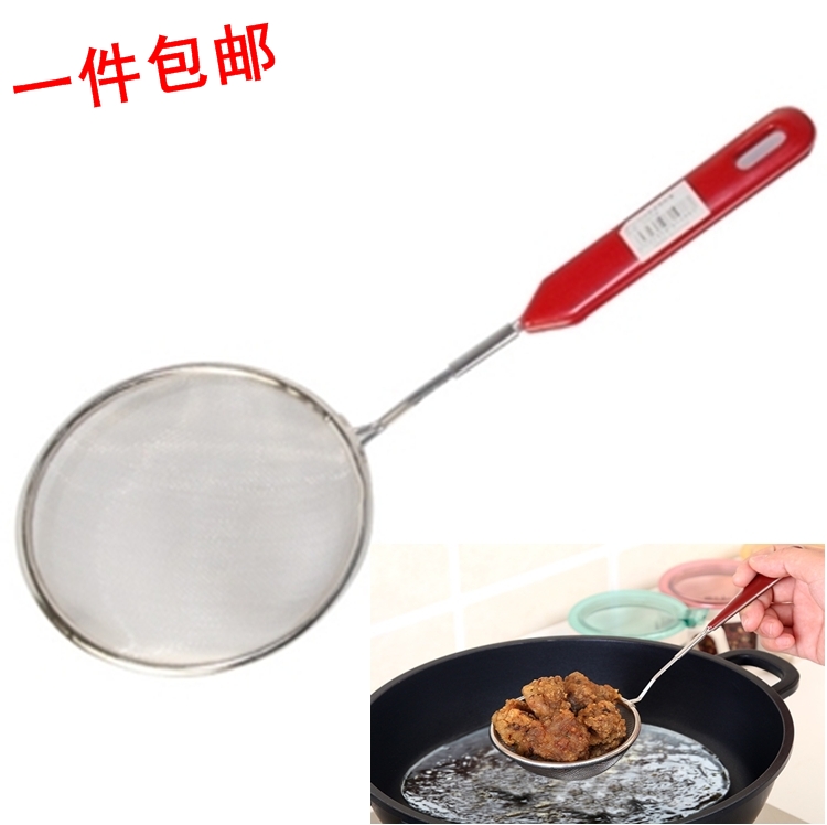 长柄网漏笊篱油格豆渣豆浆过滤网勺 火锅漏勺油炸隔油勺 厨房用品