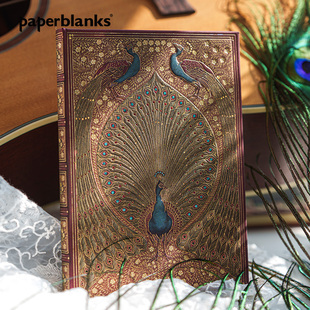 paperblanks佩兰克笔记本子日记本高颜值复古手账本哈菲兹的孔雀