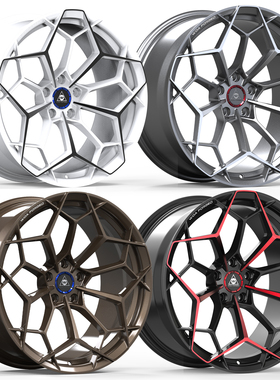 适配极氪001特斯拉model3小鹏P7理想one 蔚来et7es8 锻造轮毂改装