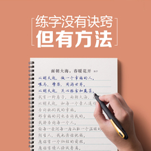 行书字帖行楷练字帖成年硬笔书法男女生练字本成人手写练习写字漂亮字体大气字贴霸气草书凹槽21天速成练字神器大学生临摹反复使用