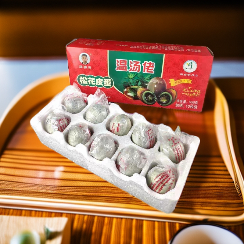 江西温汤佬松花皮蛋无铅工艺鸭蛋