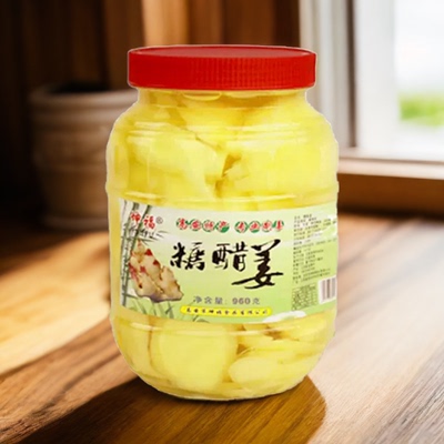 糖醋生姜片即食江西特产开胃零食