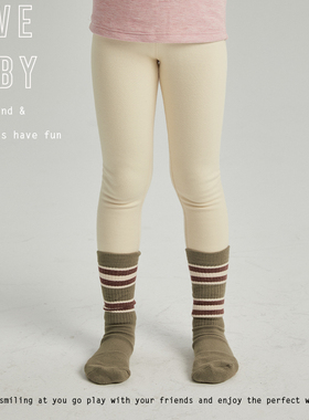 1111大促LBQ原创童装   秋冬款经典柔软加绒打底裤350g克重多色入