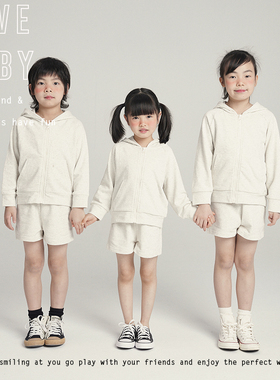 1111大促LBQ原创童装    花灰色休闲卫衣套装