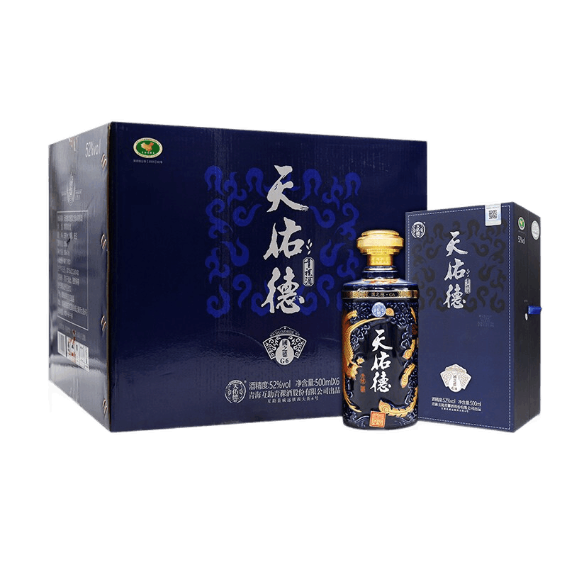 青稞酒天佑德国之德g6清香型白酒52度500ml礼盒装高端商务送礼