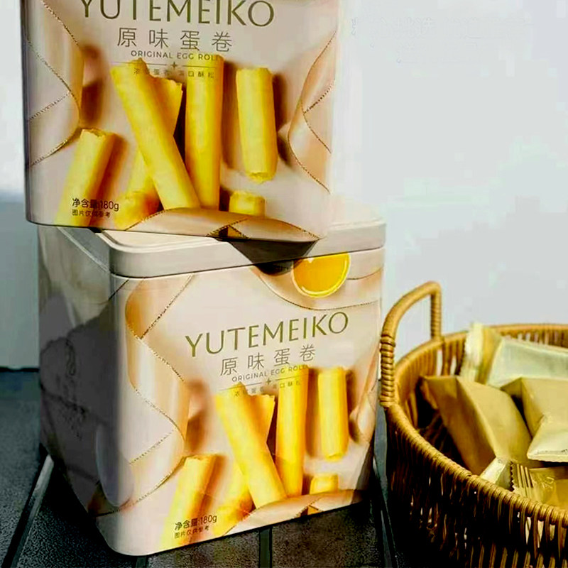 羽田铭菓原味鸡蛋卷礼盒铁罐独立装饼干送礼网红年货零食伴手礼品,零食/坚果/特产,蛋卷,淘宝优惠券,粉丝福利购,淘宝优惠卷