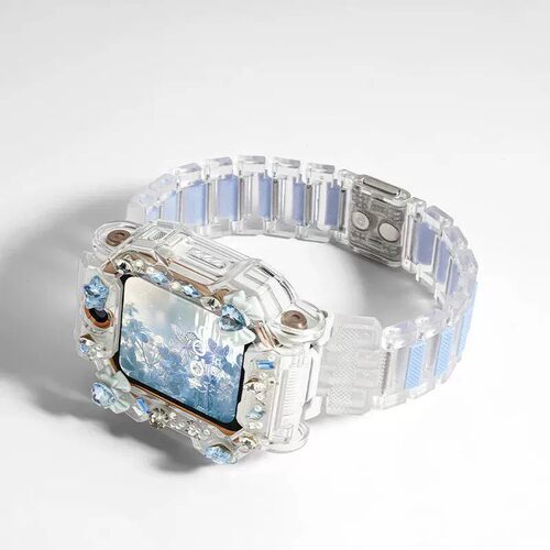 适用小天才W2131AC电话手表D6E磁吸表带z9A/z8/z7z6A糖果树脂表链