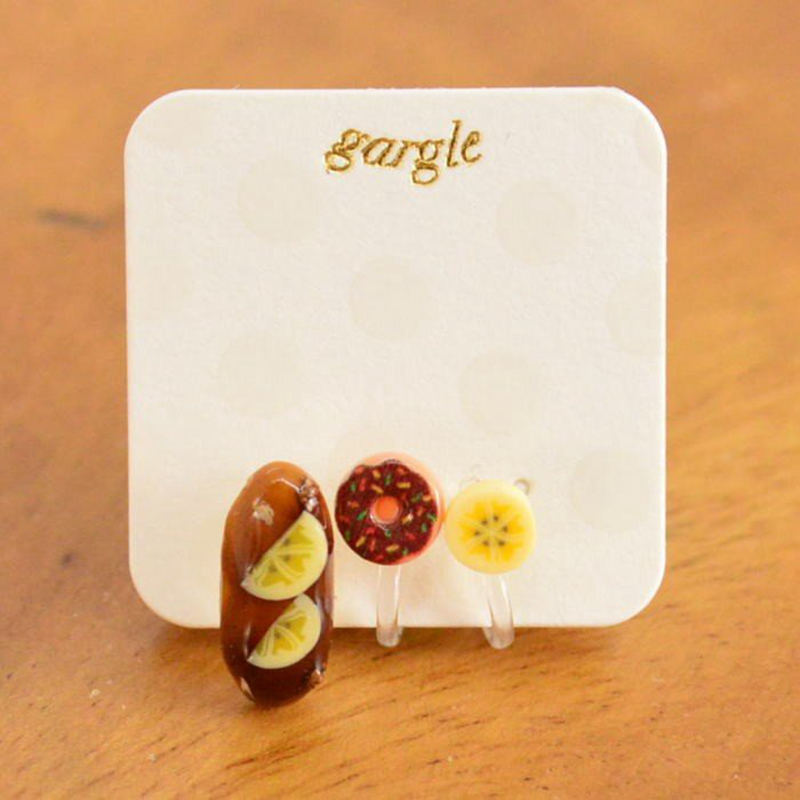 gargle日本草莓巧克力礼物耳饰品
