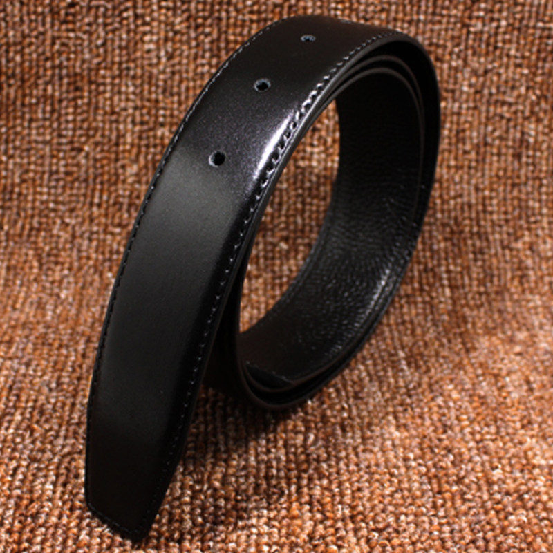 男士头层牛皮带不带头无头板扣针扣皮带身真皮不带头打孔皮带条