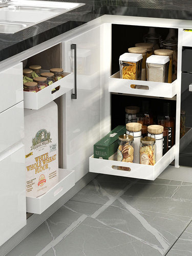 亚克力滑轨抽屉橱柜收纳加高加厚