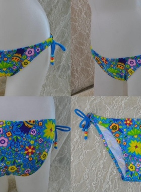 外贸单女泳裤---花式三角系带款(两色入）多个码数 FA111