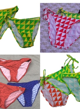 W纹/格子系列——三角款——两侧系带款6-14 多款多色多码入FA111