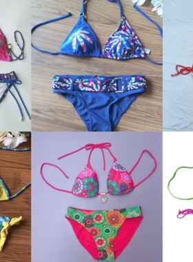 看地区包邮FA111外单比基尼套装-三角定型杯款--6个款 咨询改邮