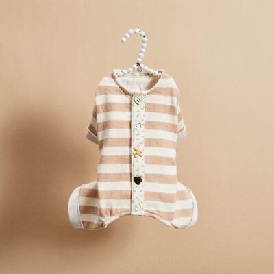 现货/燕子萌宠屋韩国代购Louisdog小型猫狗秋冬条纹裤