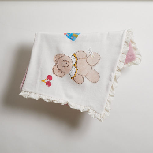 燕子萌宠屋 韩国代购 louisdog冬季毛绒被子 小熊毯子