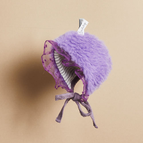 燕子萌宠屋韩国代购louisdog宠物猫狗秋冬保暖可爱紫色羊驼毛帽子