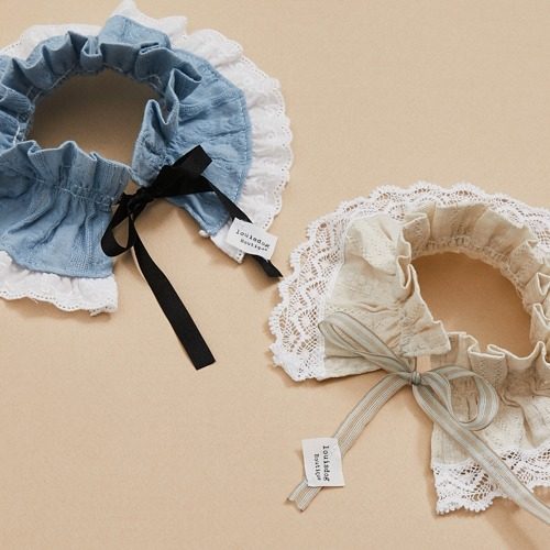 燕子萌宠屋韩国代购louisdog宠物小型猫狗可爱蕾丝甜美韩风围领子