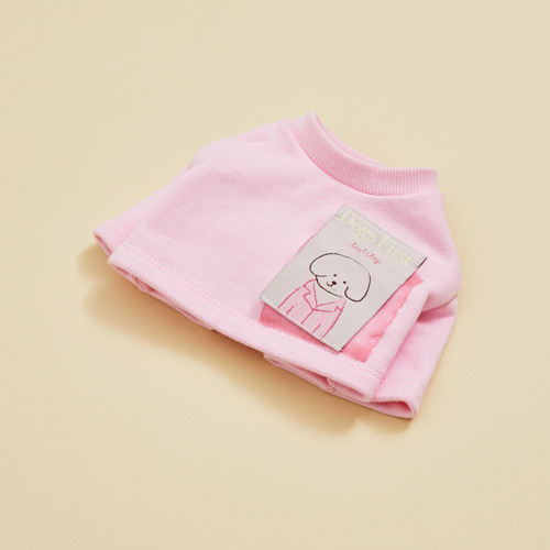 燕子萌宠屋韩国代购 louisdog粉色短款卫衣