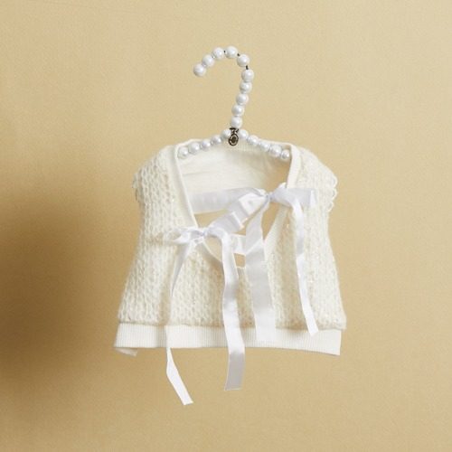 燕子萌宠屋韩国代购 louisdog宠物猫狗秋冬针织蝴蝶结丝带上衣