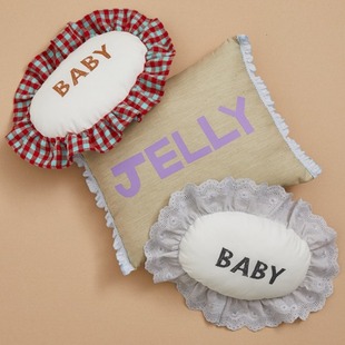 燕子萌宠屋韩国代购louisdog猫狗通用可爱ins蕾丝枕头纯棉坐垫子