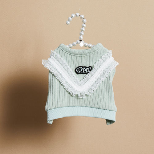 燕子萌宠屋韩国代购louisdog宠物猫狗秋冬保暖针织小型犬长袖外套