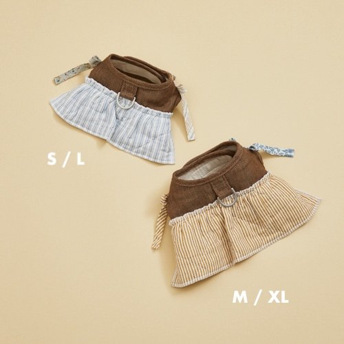 燕子萌宠屋韩国代购 louisdog宠物猫狗时尚胸背带牵引绳套装