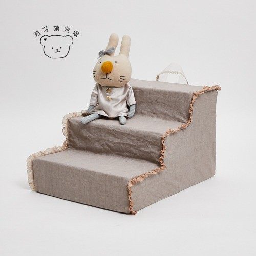 燕子萌宠屋韩国代购louisdog猫狗台阶楼梯防滑上床爬高小型犬用