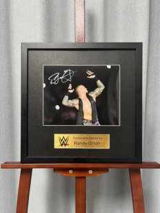 兰迪奥顿亲笔签名十寸裱框大照片