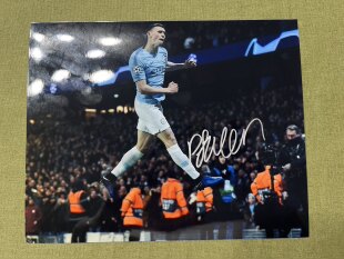 福登亲笔签名十寸大照片  英格兰世界杯球星