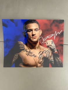 钻石普瓦里尔亲笔签名十寸大照片 ufc选手