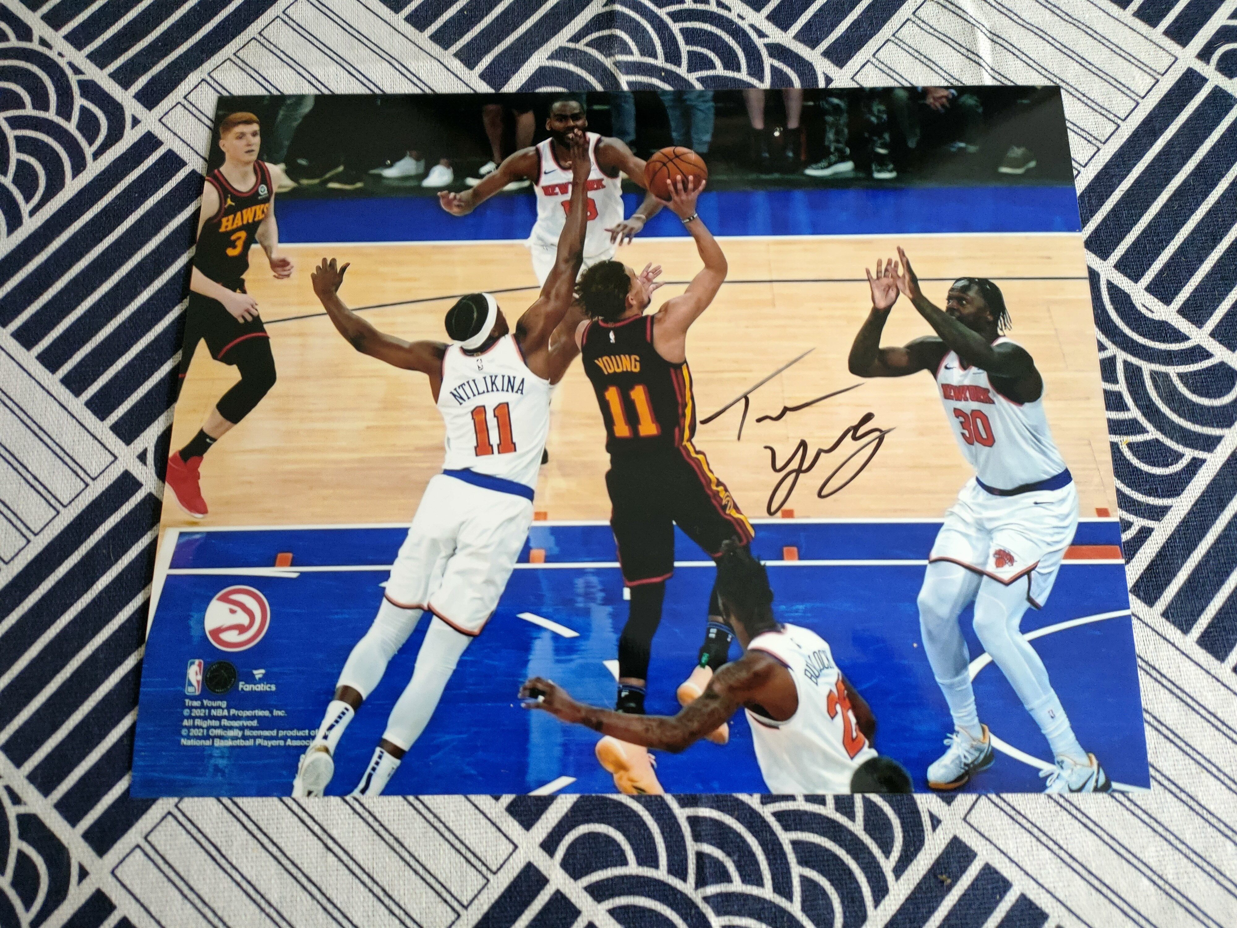 特雷杨亲笔签名十寸大照片 可裱框收藏 现货秒发