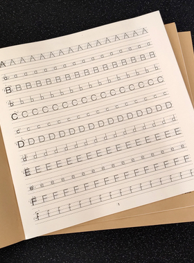 沪教牛津版26个英语字母描红本小学练字帖临摹一二三年级书写练习