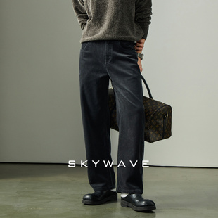 100%棉 美式 360g灯芯绒休闲裤 新款 潮流百搭微宽松直筒裤 男秋季