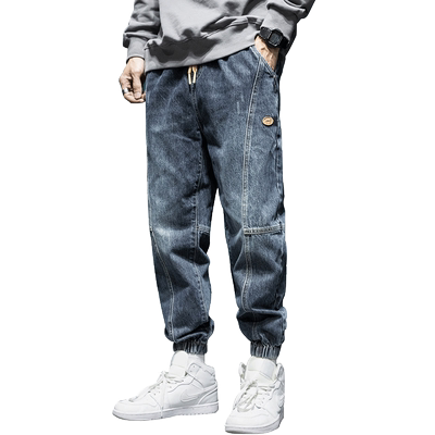 立体裁剪水洗加大码牛仔裤