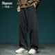 重磅纯棉百搭阔腿裤 超舒适灯芯绒直筒休闲裤 新款 美式 子 男宽松大码