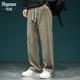 重磅运动长裤 高品质雪尼尔休闲裤 子 直筒卫裤 阔腿新款 男士 宽松大码
