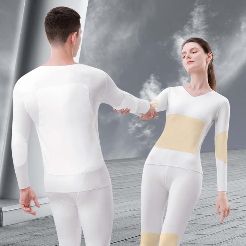 纯白色长袖加厚蚕丝贴片