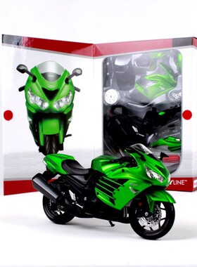 摩托车美驰图1:12拼装模型川崎六眼魔神模型川崎NinjaZX-14R模型