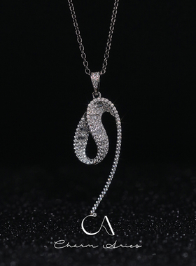 纯银锁骨链女生原创设计项链